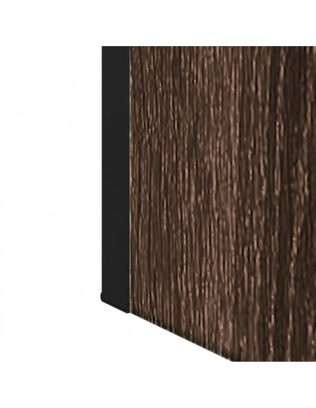 Mobile Bagno Specchio Rovere Marrone 60x16x60 Legno Multistrato