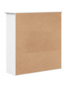 Mobile con Ante in Vetro BODO in Legno Massello di Pino Bianco