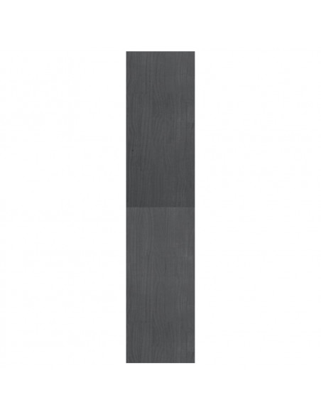 Libreria/Divisorio Grigio 40x30x135,5 cm Legno Massello di Pino