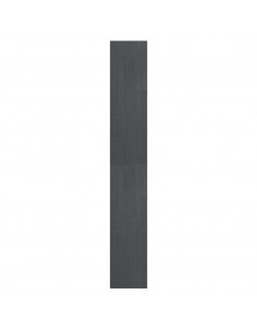 Libreria/Divisorio Grigio 40x30x199cm in Legno Massello di Pino