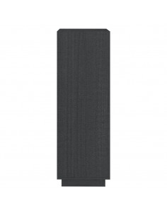 Libreria/Divisorio Grigio 40x35x103cm in Legno Massello di Pino