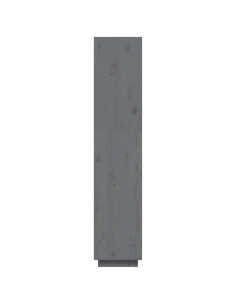 Libreria/Divisorio Grigio 40x35x167 cm in Legno Massello di Pino