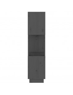 Libreria/Divisorio Grigio 51x25x101 cm Legno Massello di Pino
