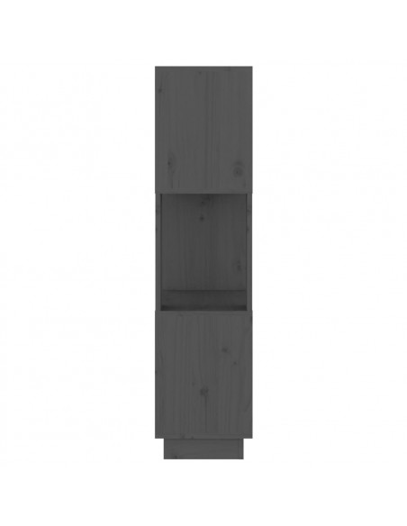 Libreria/Divisorio Grigio 51x25x101 cm Legno Massello di Pino