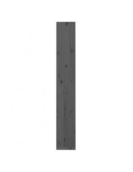 Libreria/Divisorio Grigio 60x30x199,5 cm Legno Massello di Pino