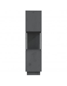 Libreria/Divisorio Grigio 80x25x101 cm Legno Massello di Pino