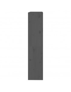 Libreria/Divisorio Grigio 80x30x135,5 cm in Massello di Pino