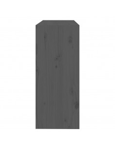 Libreria/Divisorio Grigio 80x30x71,5 cm Legno Massello di Pino