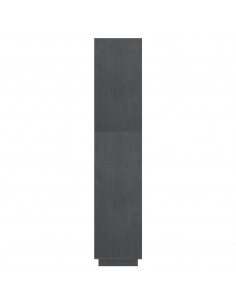 Libreria/Divisorio Grigio 80x35x167 cm in Massello di Pino