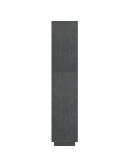 Libreria/Divisorio Grigio 80x35x167 cm in Massello di Pino