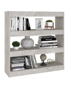Libreria/Divisorio Grigio Cemento 100x30x103 cm