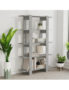 Libreria/Divisorio Grigio Cemento 100x30x160 cm