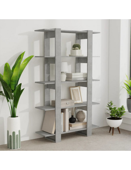 Libreria/Divisorio Grigio Cemento 100x30x160 cm