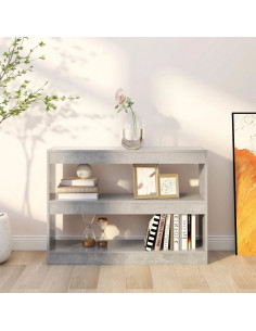 Libreria/Divisorio Grigio Cemento 100x30x72 cm