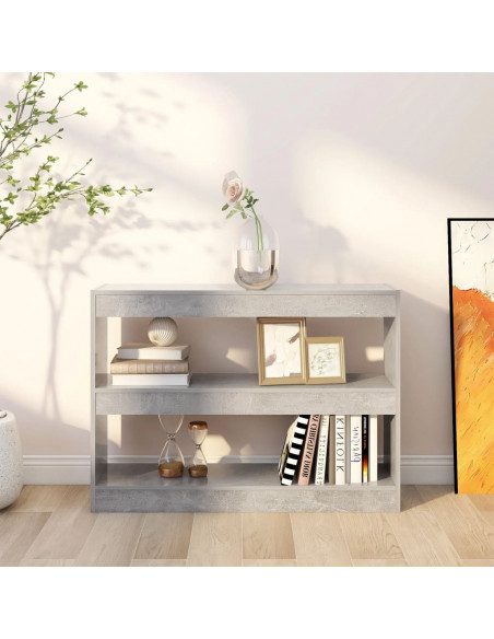 Libreria/Divisorio Grigio Cemento 100x30x72 cm
