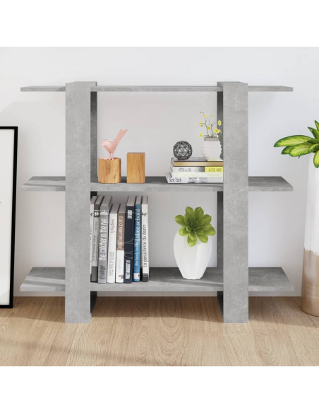 Libreria/Divisorio Grigio Cemento 100x30x87 cm