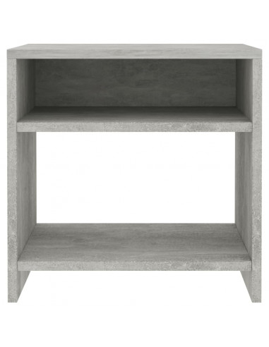 Comodini 2 pz Grigio Cemento 40x30x40 cm in Legno Multistrato