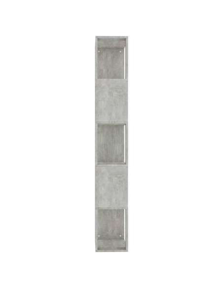 Libreria/Divisorio Grigio Cemento 45x24x159cm Legno Multistrato