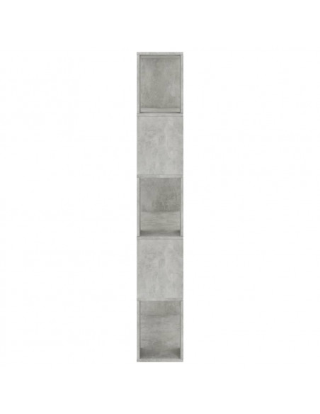 Libreria/Divisorio Grigio Cemento 80x24x159cm Legno Multistrato