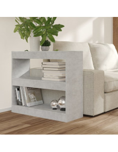 Libreria/Divisorio Grigio Cemento 80x30x72 cm