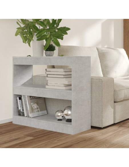 Libreria/Divisorio Grigio Cemento 80x30x72 cm