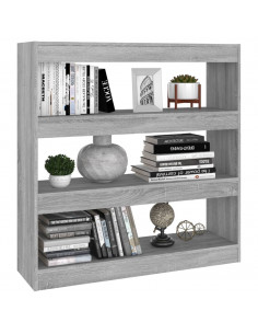 Libreria/Divisorio Grigio Sonoma 100x30x103 cm