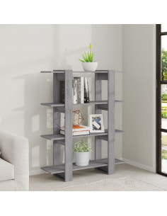 Libreria/Divisorio Grigio Sonoma 100x30x123,5 cm