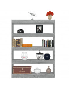Libreria/Divisorio Grigio Sonoma 100x30x135 cm