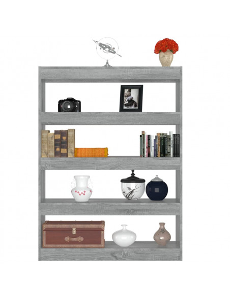 Libreria/Divisorio Grigio Sonoma 100x30x135 cm