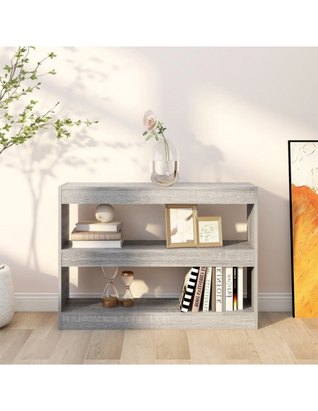 Libreria/Divisorio Grigio Sonoma 100x30x72 cm