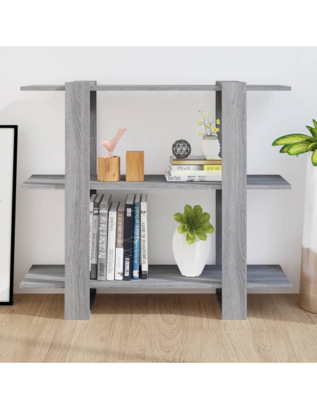 Libreria/Divisorio Grigio Sonoma 100x30x87 cm