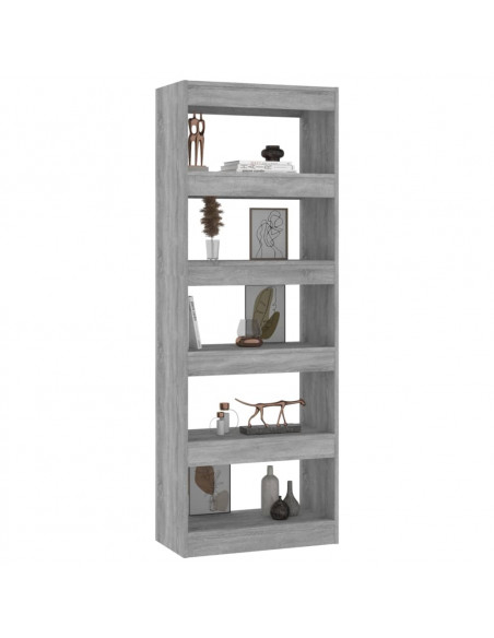 Libreria/Divisorio Grigio Sonoma 60x30x166 cm in Truciolato