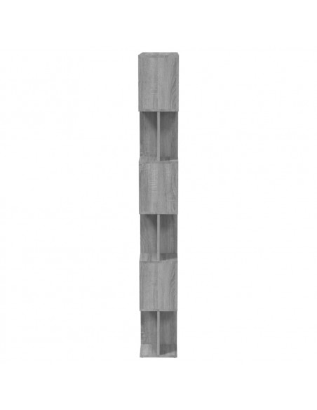 Libreria/Divisorio Grigio Sonoma 80x24x192 cm Legno Multistrato
