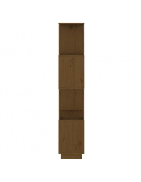 Libreria/Divisorio Miele 51x25x132 cm in Legno Massello di Pino