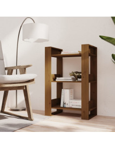 Libreria/Divisorio Miele 60x35x91 cm in Legno Massello