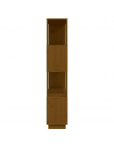 Libreria/Divisorio Miele 80x25x132 cm Legno Massello