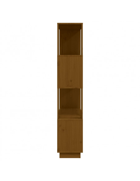 Libreria/Divisorio Miele 80x25x132 cm Legno Massello