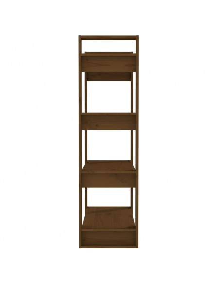 Libreria/Divisorio Miele 80x35x125 cm in Legno Massello