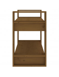 Libreria/Divisorio Miele 80x35x56,5 cm Legno Massello di Pino