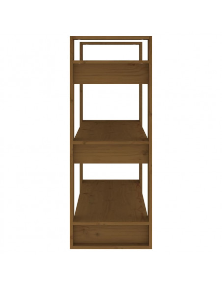 Libreria/Divisorio Miele 80x35x91 cm Legno Massello
