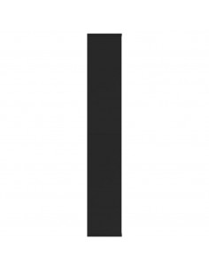 Libreria/Divisorio Nero 100x24x140 cm in Legno Multistrato