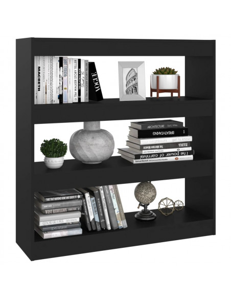 Libreria/Divisorio Nero 100x30x103 cm
