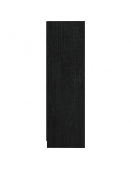Libreria/Divisorio Nero 104x33,5x110 cm in Massello di Pino