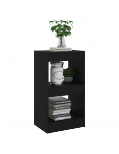 Libreria/Divisorio Nero 40x30x72 cm