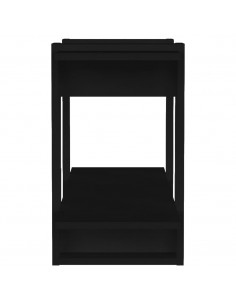 Libreria/Divisorio Nero 80x30x51 cm