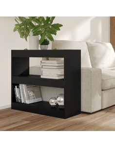 Libreria/Divisorio Nero 80x30x72 cm