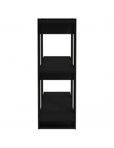 Libreria/Divisorio Nero 80x30x87 cm
