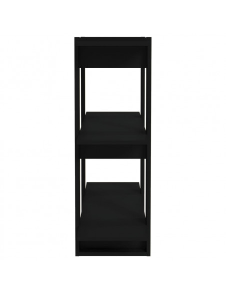 Libreria/Divisorio Nero 80x30x87 cm