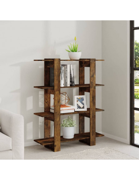Libreria/Divisorio Rovere Fumo 100x30x123,5 cm