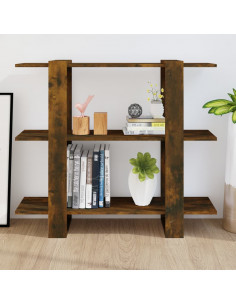 Libreria/Divisorio Rovere Fumo 100x30x87 cm